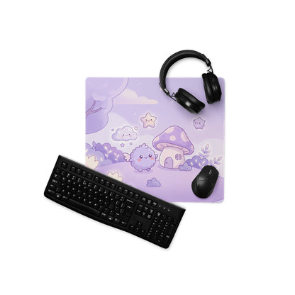 Cute Purple Galaxy Girly Gaming Mouse Pad