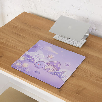 Cute Purple Galaxy Girly Gaming Mouse Pad
