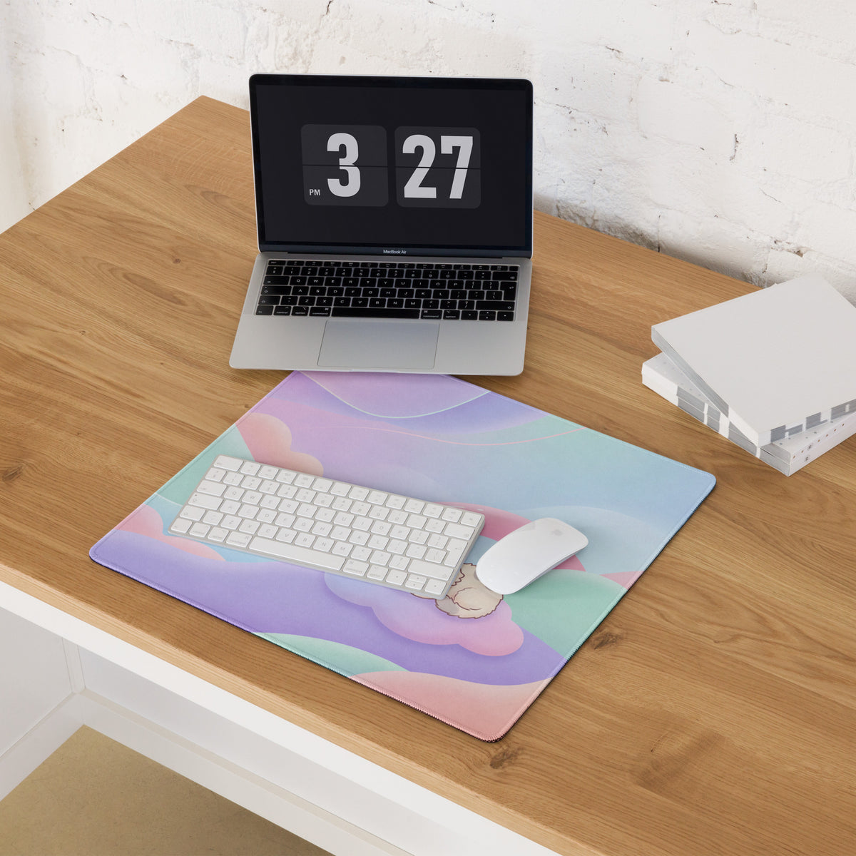 Pastel Rainbow Cute Gaming Mouse Pad