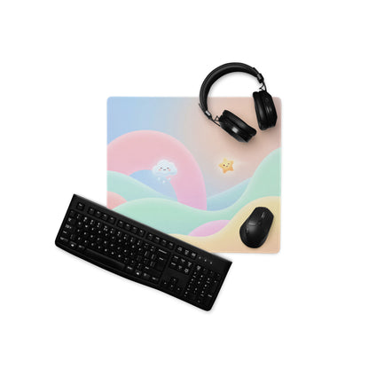 Pastel Rainbow Cute Mouse Pad Girly Design