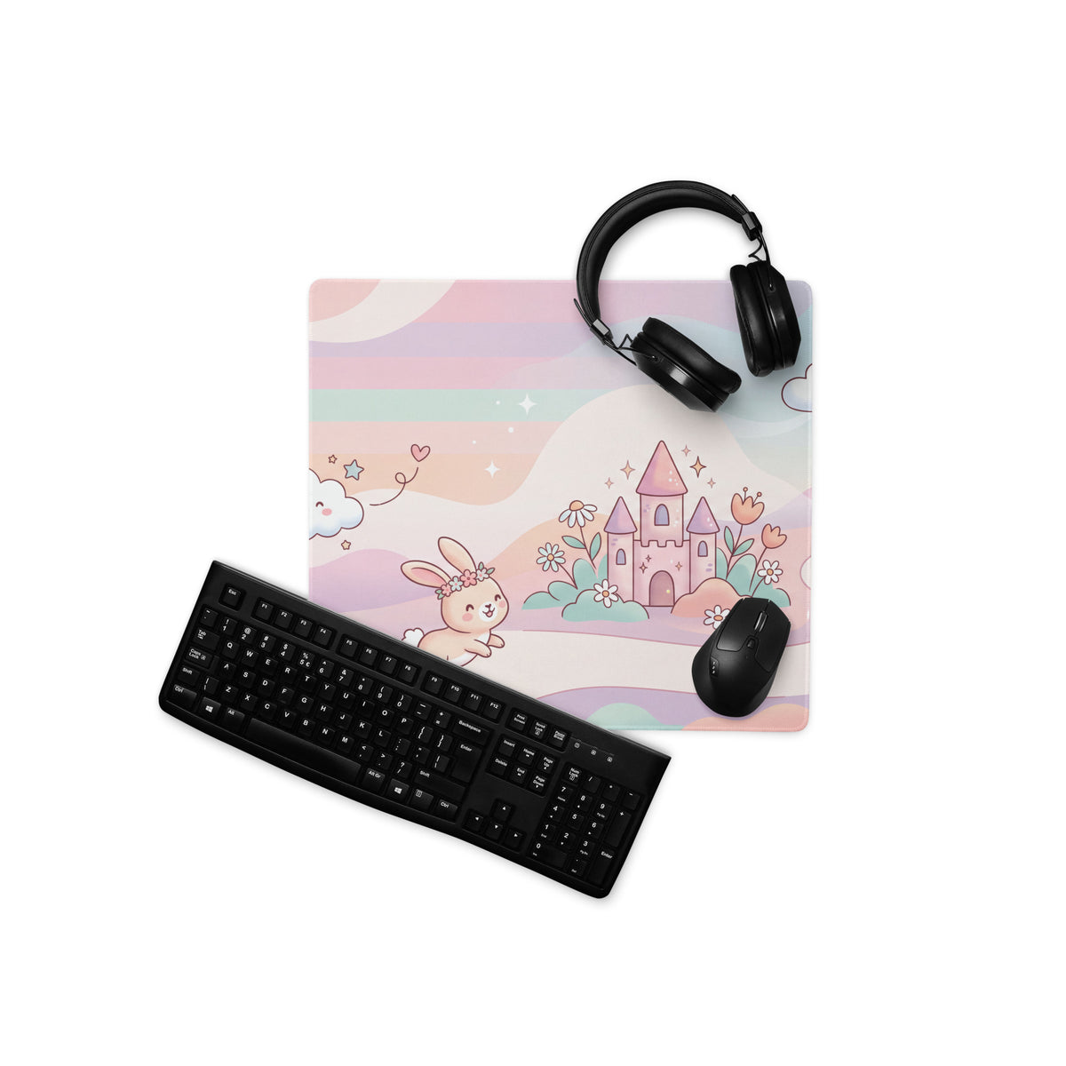 Pastel Unicorn Gaming Mouse Pad With Cute Design