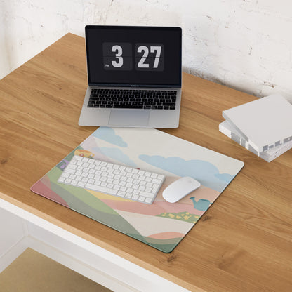 Cute Pink Cloudy Garden Gaming Mouse Pad