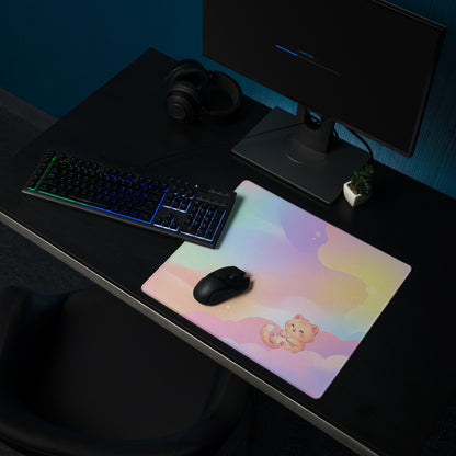 Pastel Rainbow Cute Kittens Gaming Mouse Pad