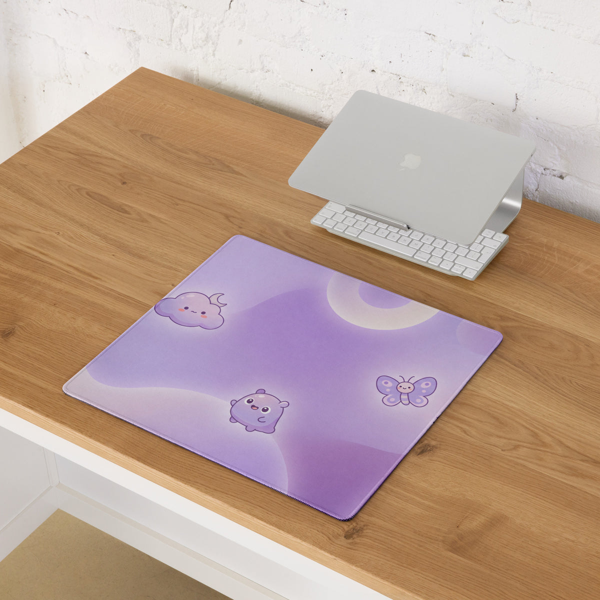 Lilac Cute Galaxy Gaming Mouse Pad