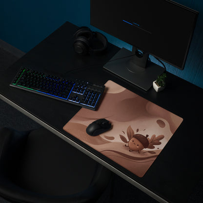 Pink Cute Gaming Mouse Pad With Cute Clouds Design