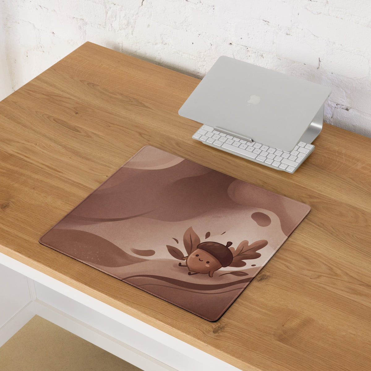 Pink Cute Gaming Mouse Pad With Cute Clouds Design
