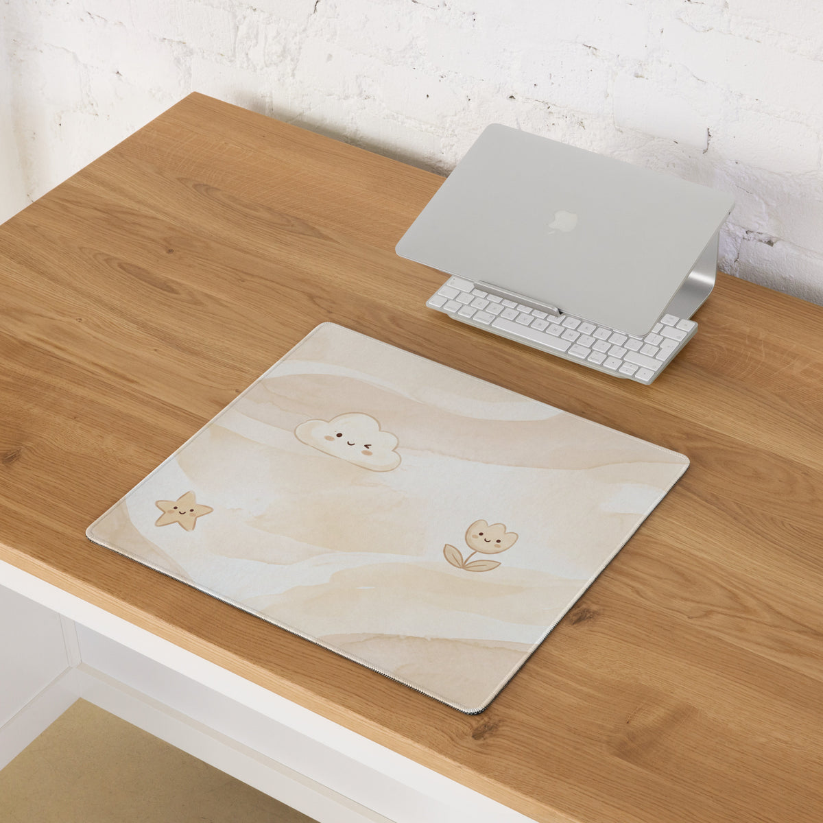 Pastel Cute Mushroom Cloud Gaming Mouse Pad