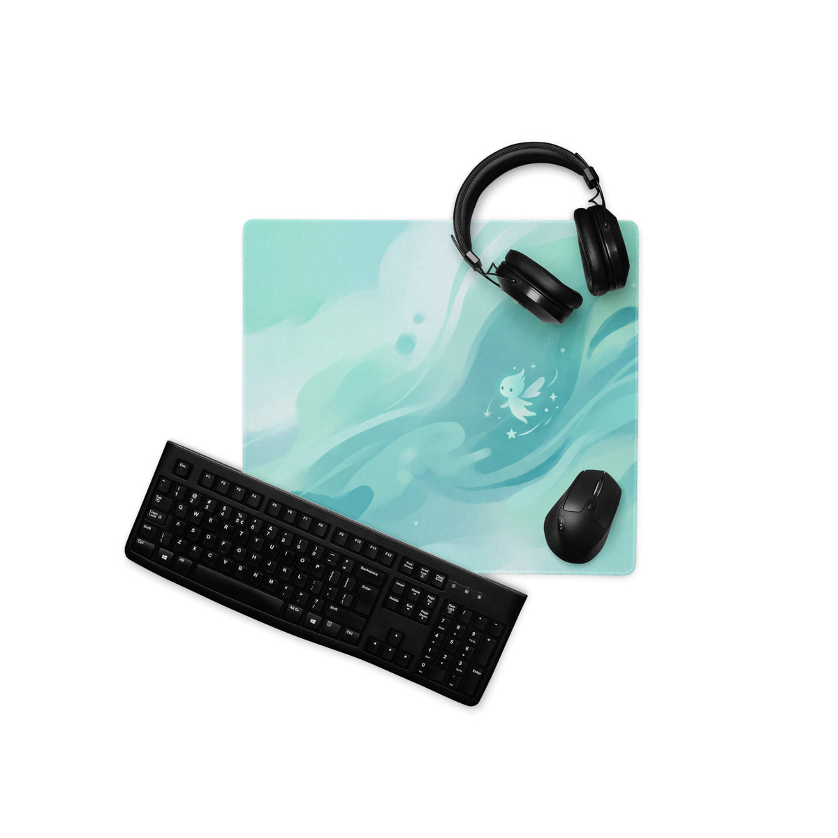 Girly Mint Green Gaming Mouse Pad