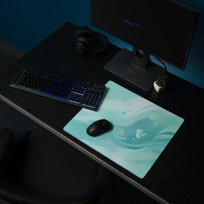 Girly Mint Green Gaming Mouse Pad