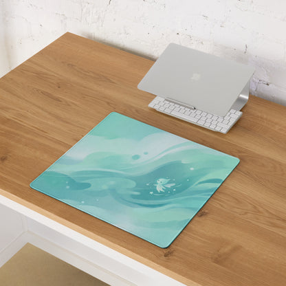 Girly Mint Green Gaming Mouse Pad