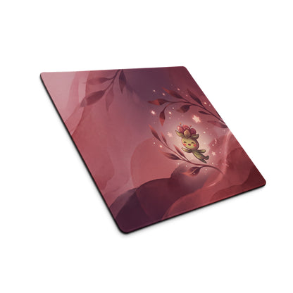 Cute Pink Galaxy Gaming Mouse Pad With Cloud Characters