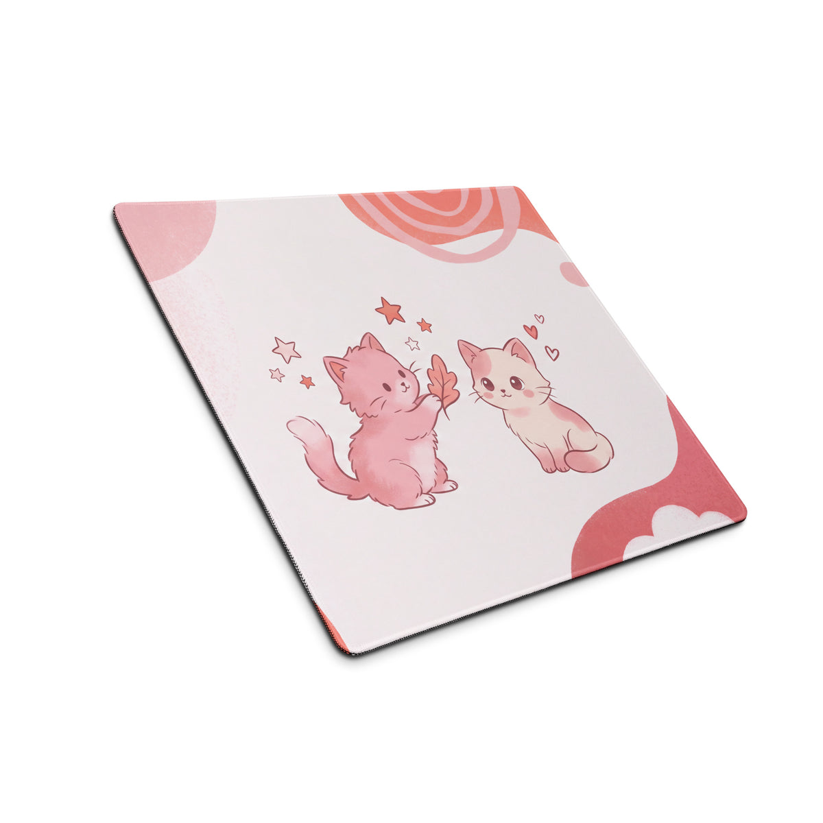 Pink Cat Themed Gaming Mouse Pad