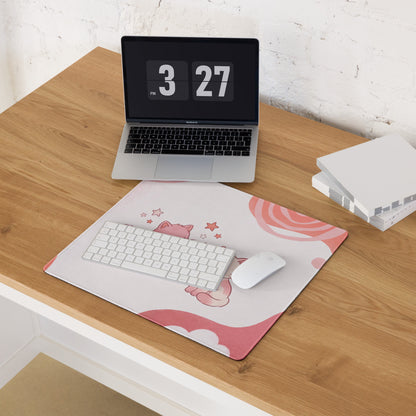 Pink Cat Themed Gaming Mouse Pad