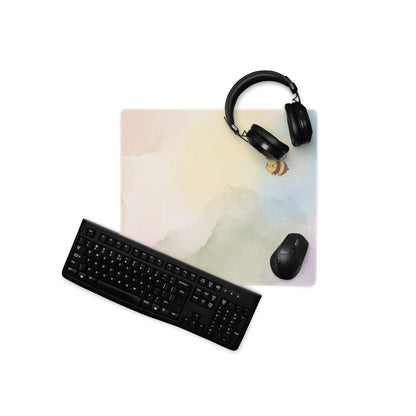 Pastel Rainbow Cute Bees Snails Gaming Mouse Pad