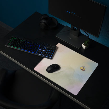 Pastel Rainbow Cute Bees Snails Gaming Mouse Pad