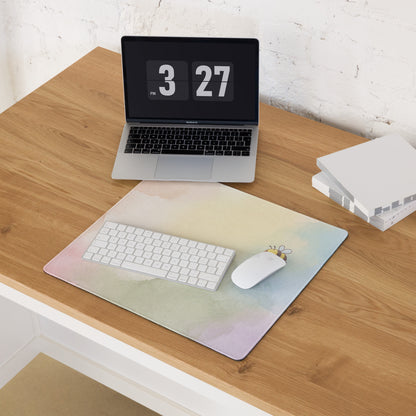 Pastel Rainbow Cute Bees Snails Gaming Mouse Pad