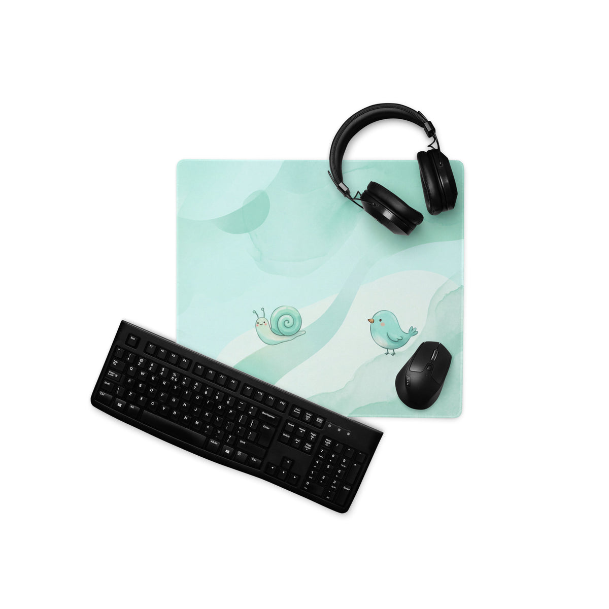 Pastel Cute Clouds Gaming Mouse Pad