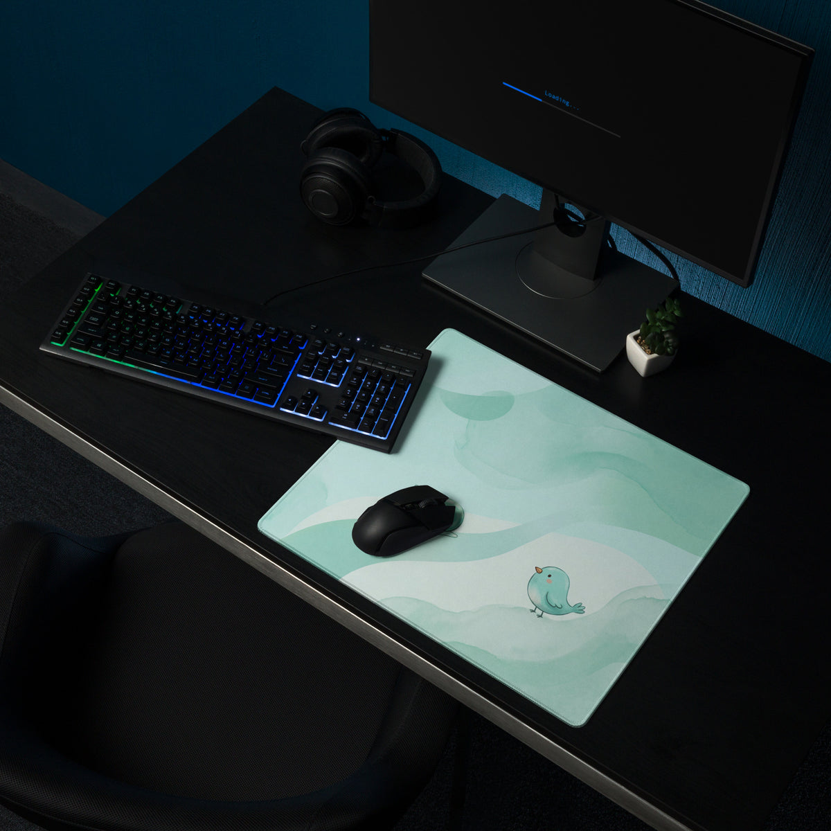 Pastel Cute Clouds Gaming Mouse Pad