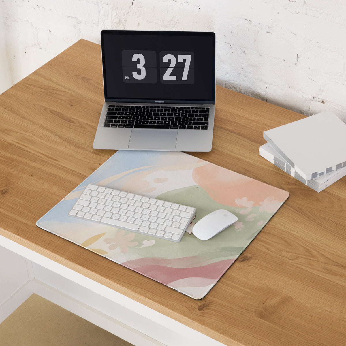 Pastel Rainbow Cute Kitty Gaming Mouse Pad