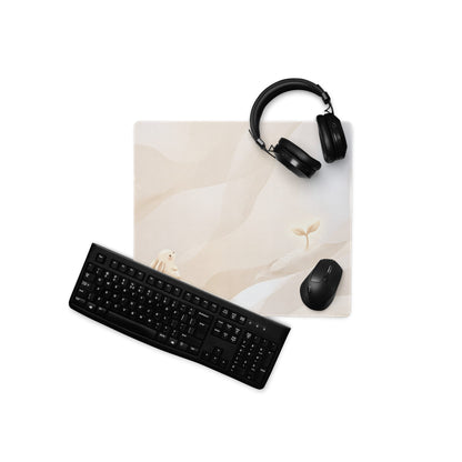 Cute Pink Galaxy Gaming Mouse Pad With Adorable Clouds