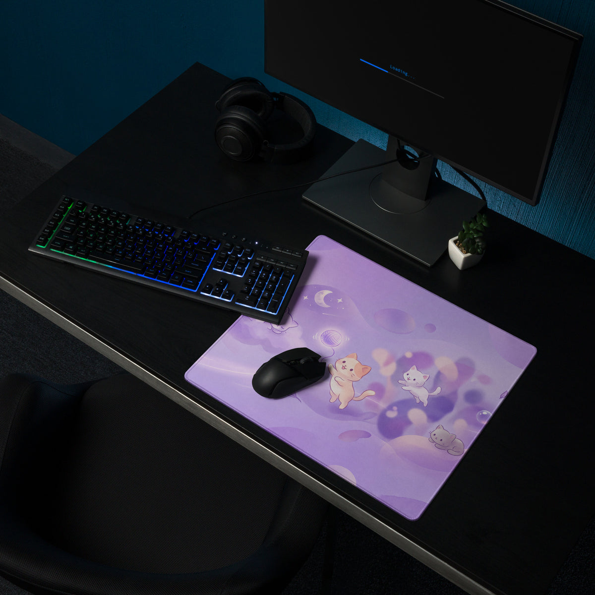 Pink Galaxy Cute Gaming Mouse Pad