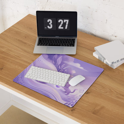 Purple Cute Cat Themed Gaming Mouse Pad