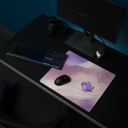 Pastel Purple Cute Cloud Gamer Mouse Pad