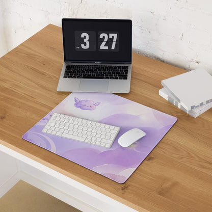 Purple Lavender Clouds Gaming Mouse Pad Cute Girly Style