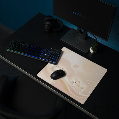 Cute Pink Cat Theme Gaming Mouse Pad