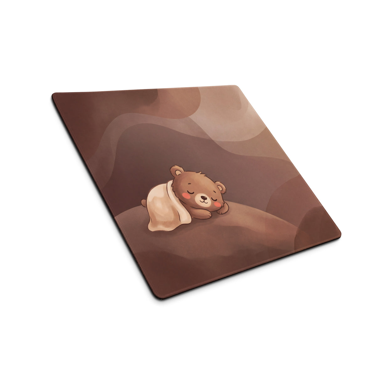 Cute Brown Bear Themed Gaming Mouse Pad