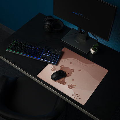 Pink Bear Cute Gaming Mouse Pad