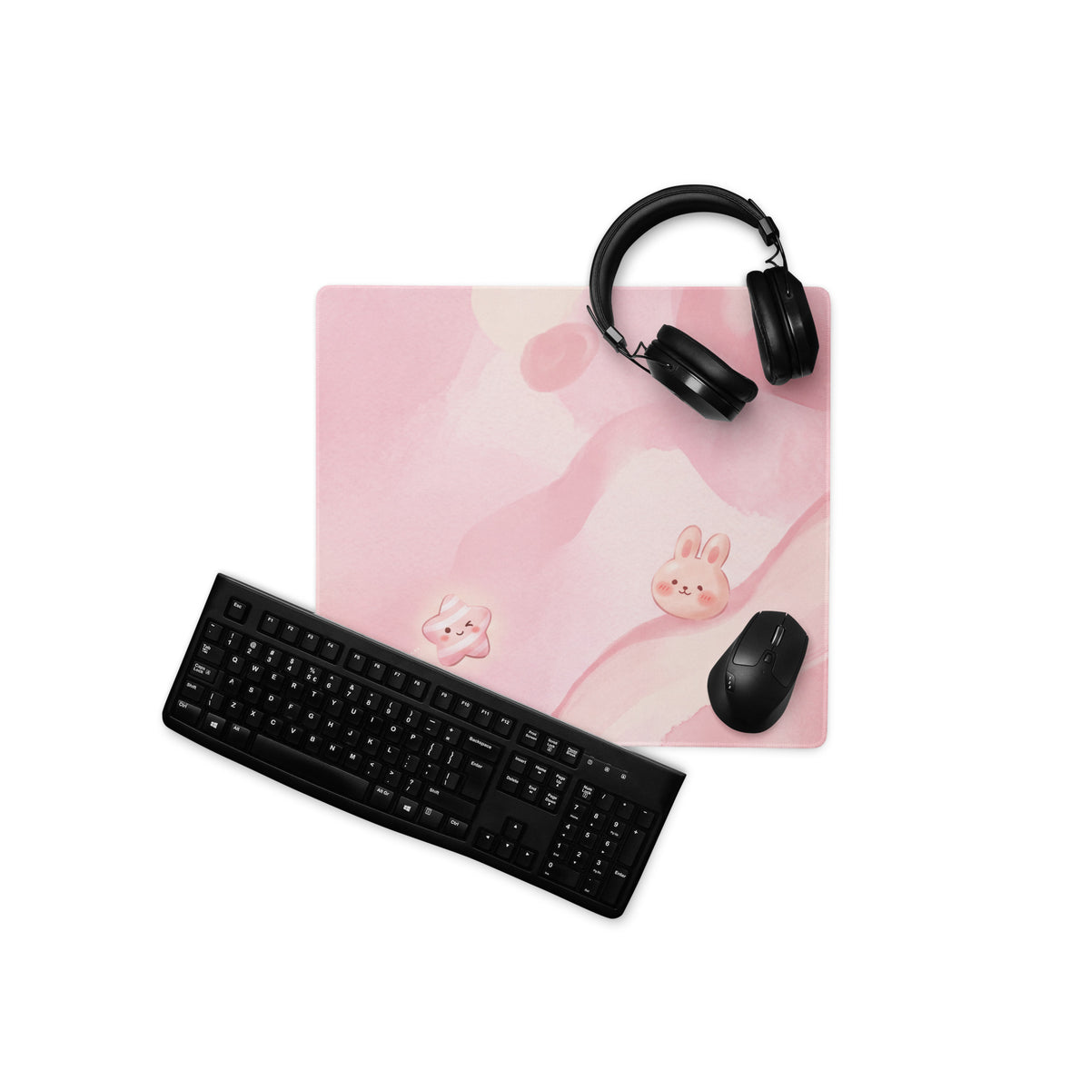 Pink Cute Galaxy Gaming Mouse Pad
