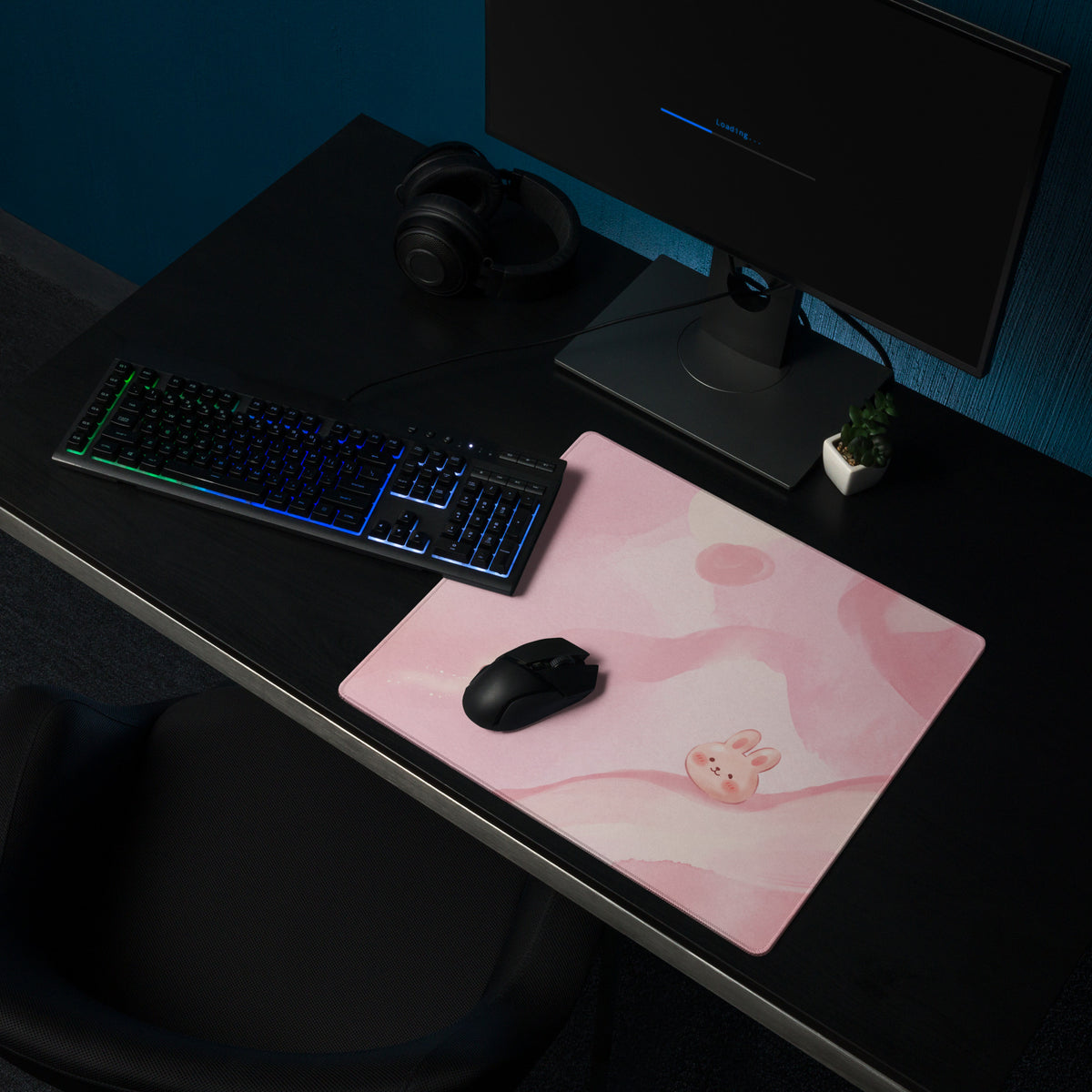 Pink Cute Galaxy Gaming Mouse Pad