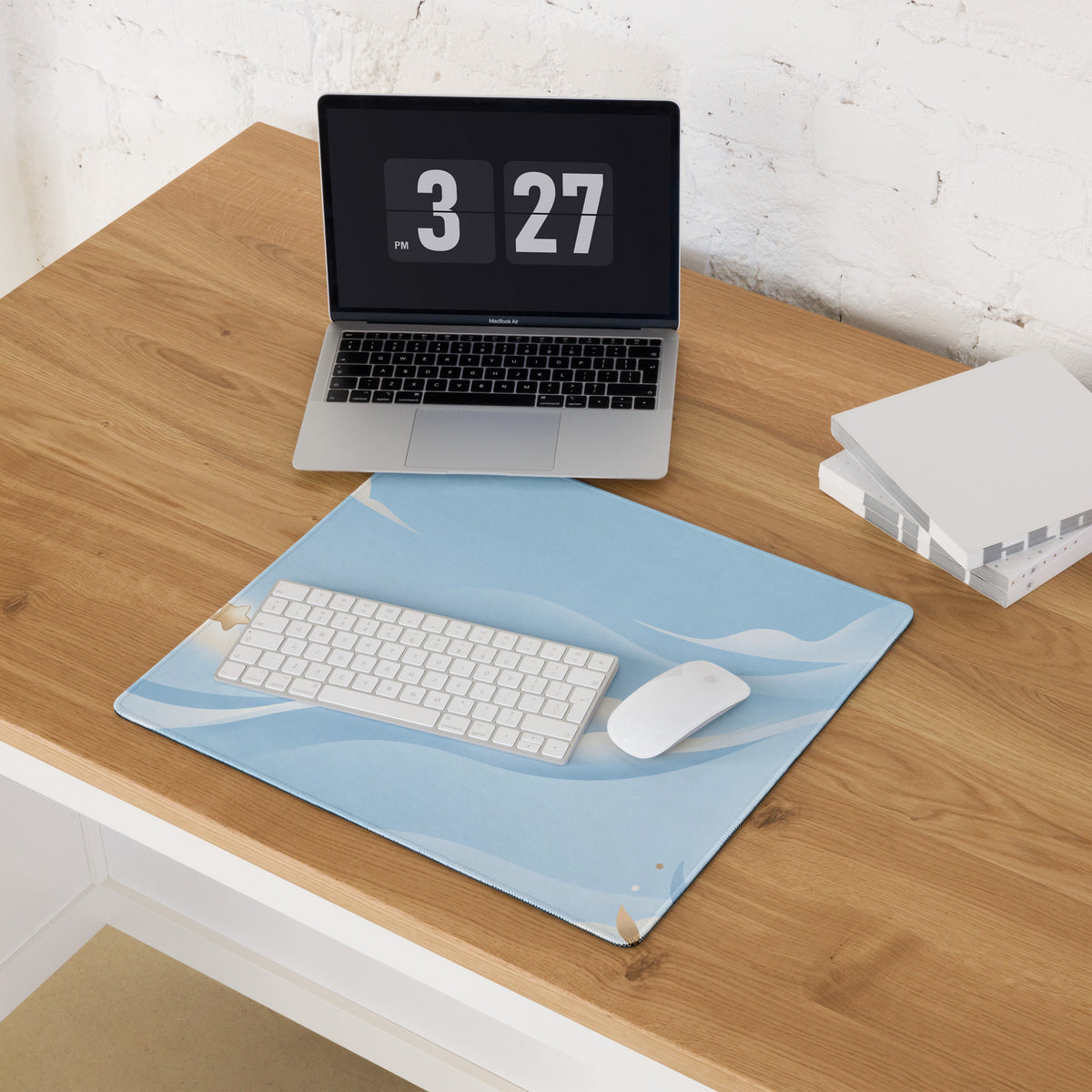 Cute Pink And Blue Galaxy Cats Gaming Mouse Pad