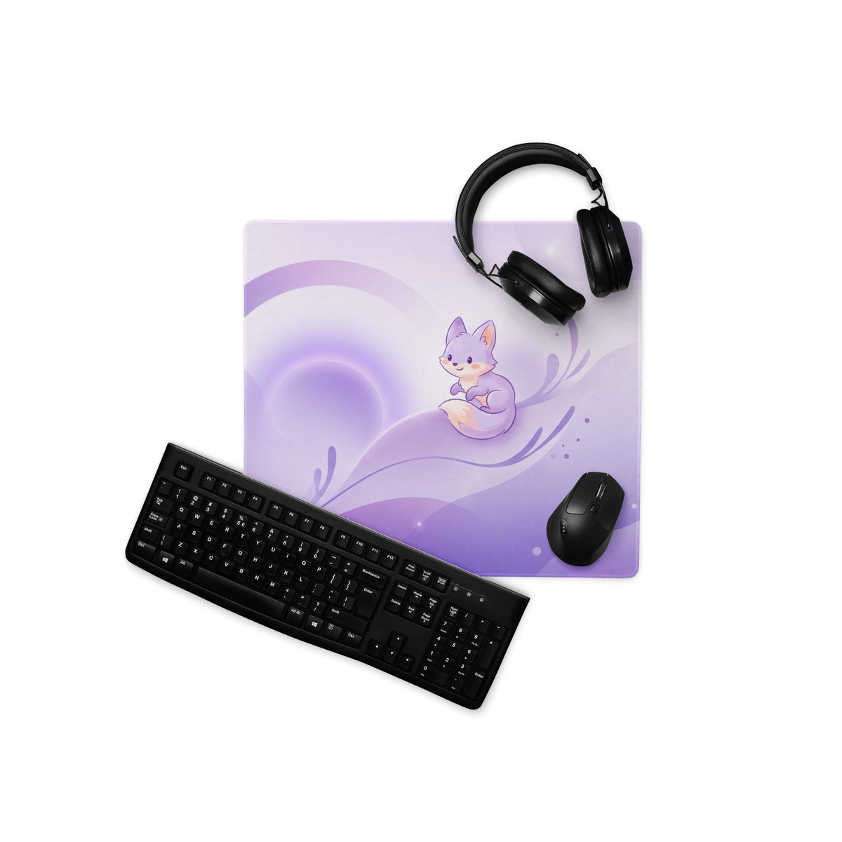 Cute Themed Purple Gaming Mouse Pad for Girls