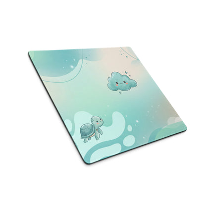 Pastel Galaxy Cute Gaming Mouse Pad With Stars Clouds