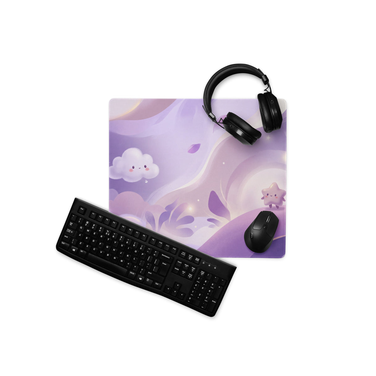 Pastel Purple Cute Cloud Dream Gaming Mouse Pad