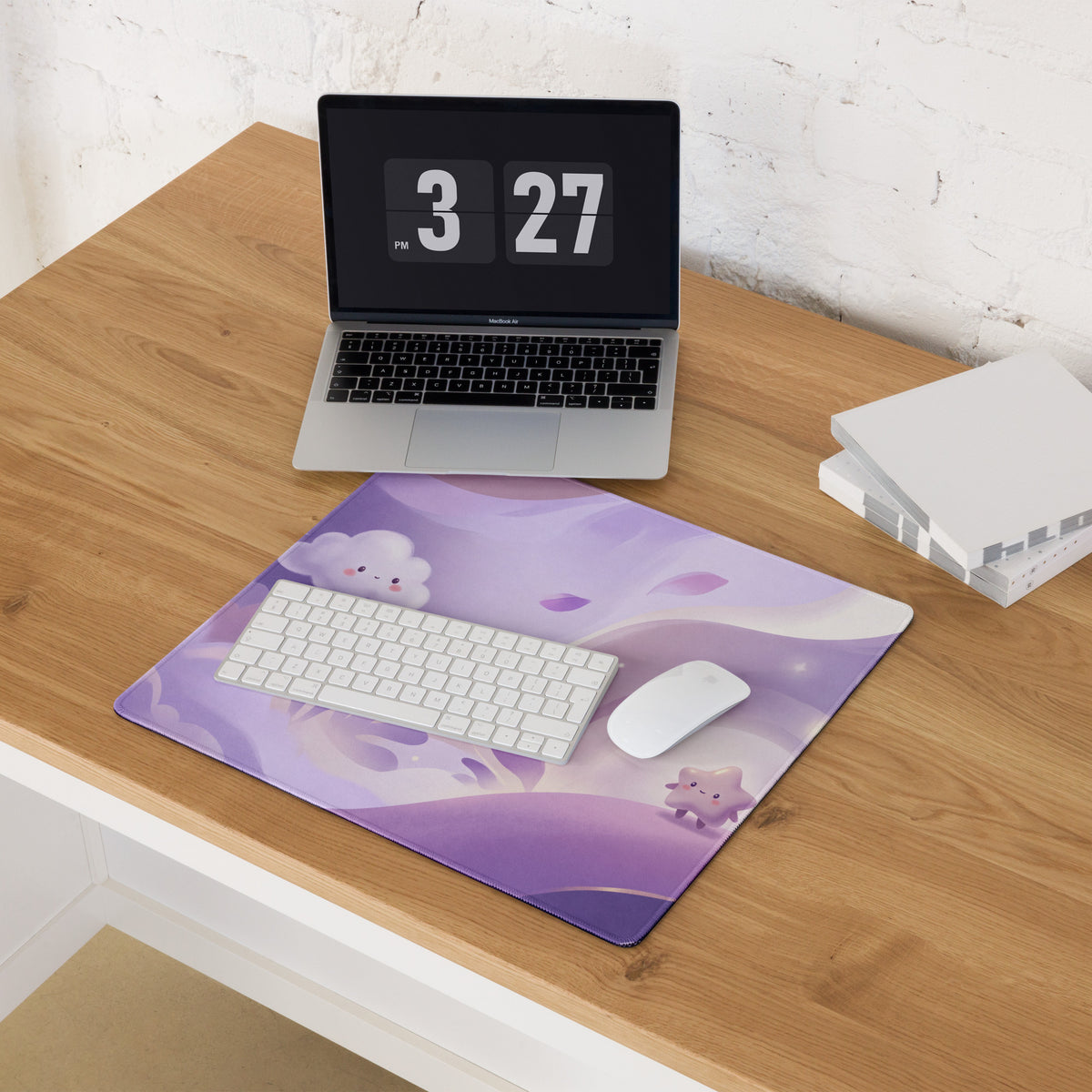 Pastel Purple Cute Cloud Dream Gaming Mouse Pad