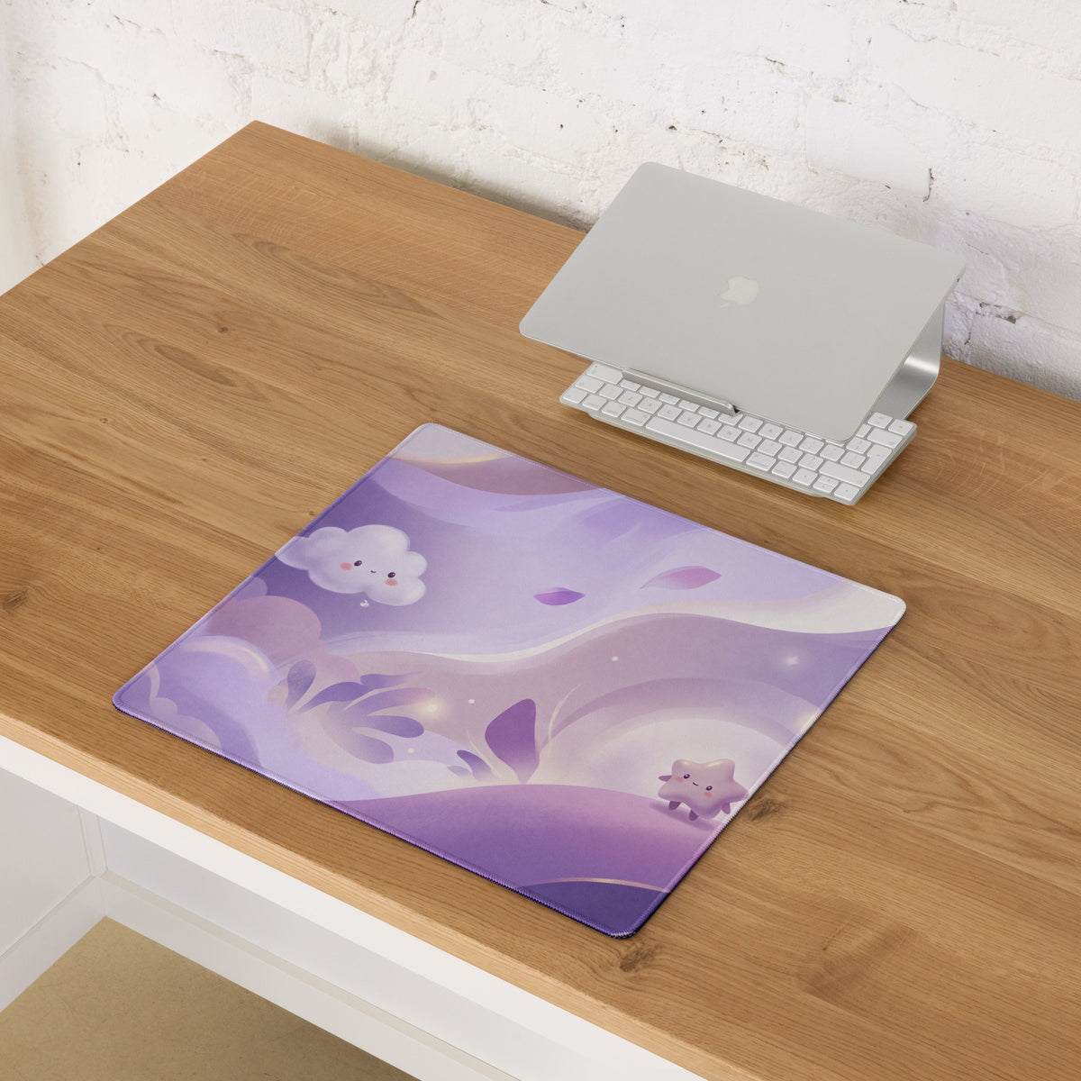 Pastel Purple Cute Cloud Dream Gaming Mouse Pad