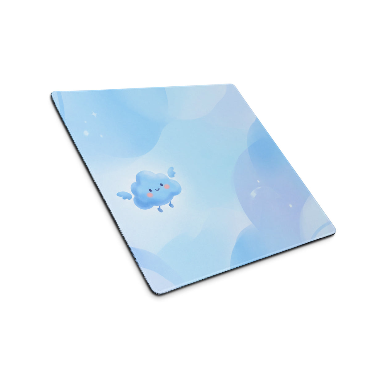 Pastel Blue Cute Cloud Mouse Pad