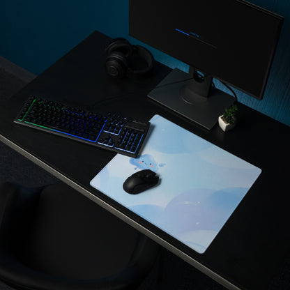 Pastel Blue Cute Cloud Mouse Pad