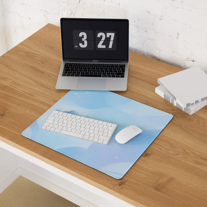 Pastel Blue Cute Cloud Mouse Pad