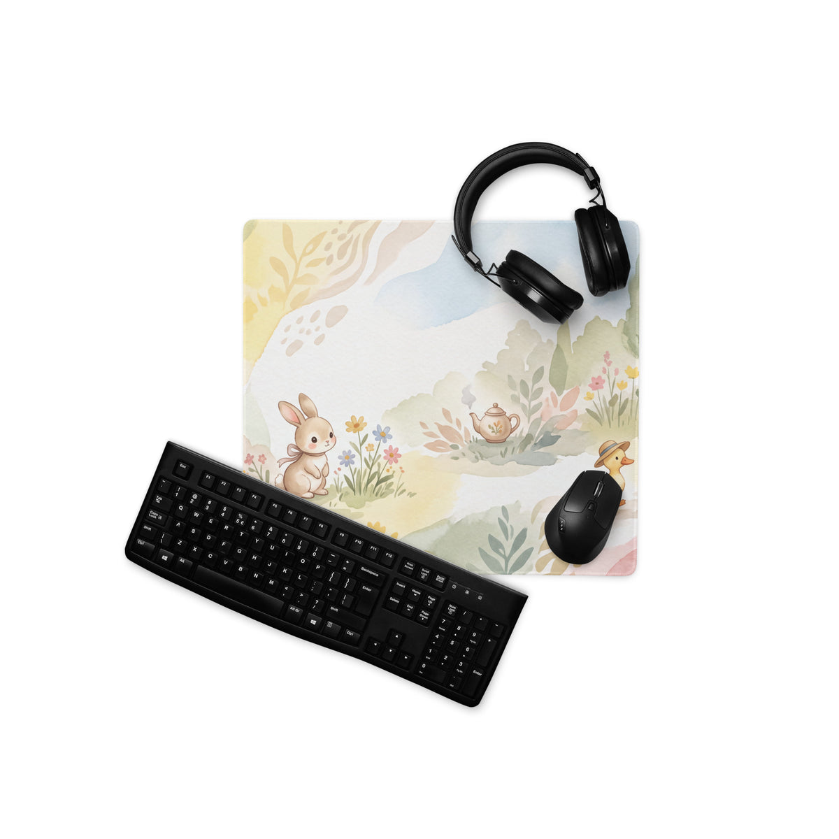 Pastel Garden Cute Gaming Mouse Pad