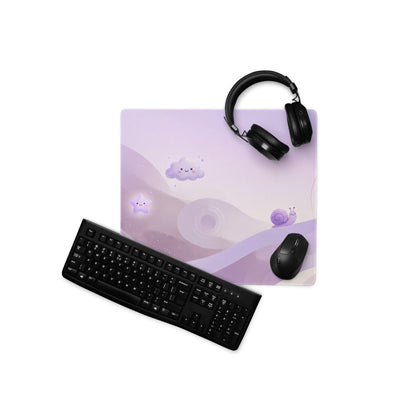 Lovely Purple Unicorn Galaxy Gaming Mouse Pad