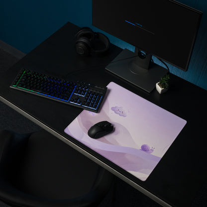 Lovely Purple Unicorn Galaxy Gaming Mouse Pad