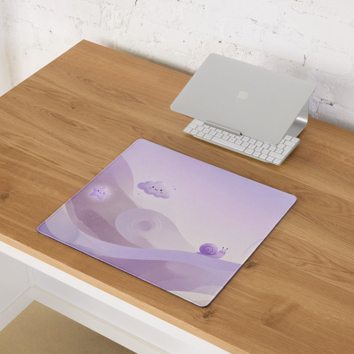 Lovely Purple Unicorn Galaxy Gaming Mouse Pad