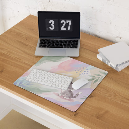 Pastel Cat Friends Gaming Mouse Pad
