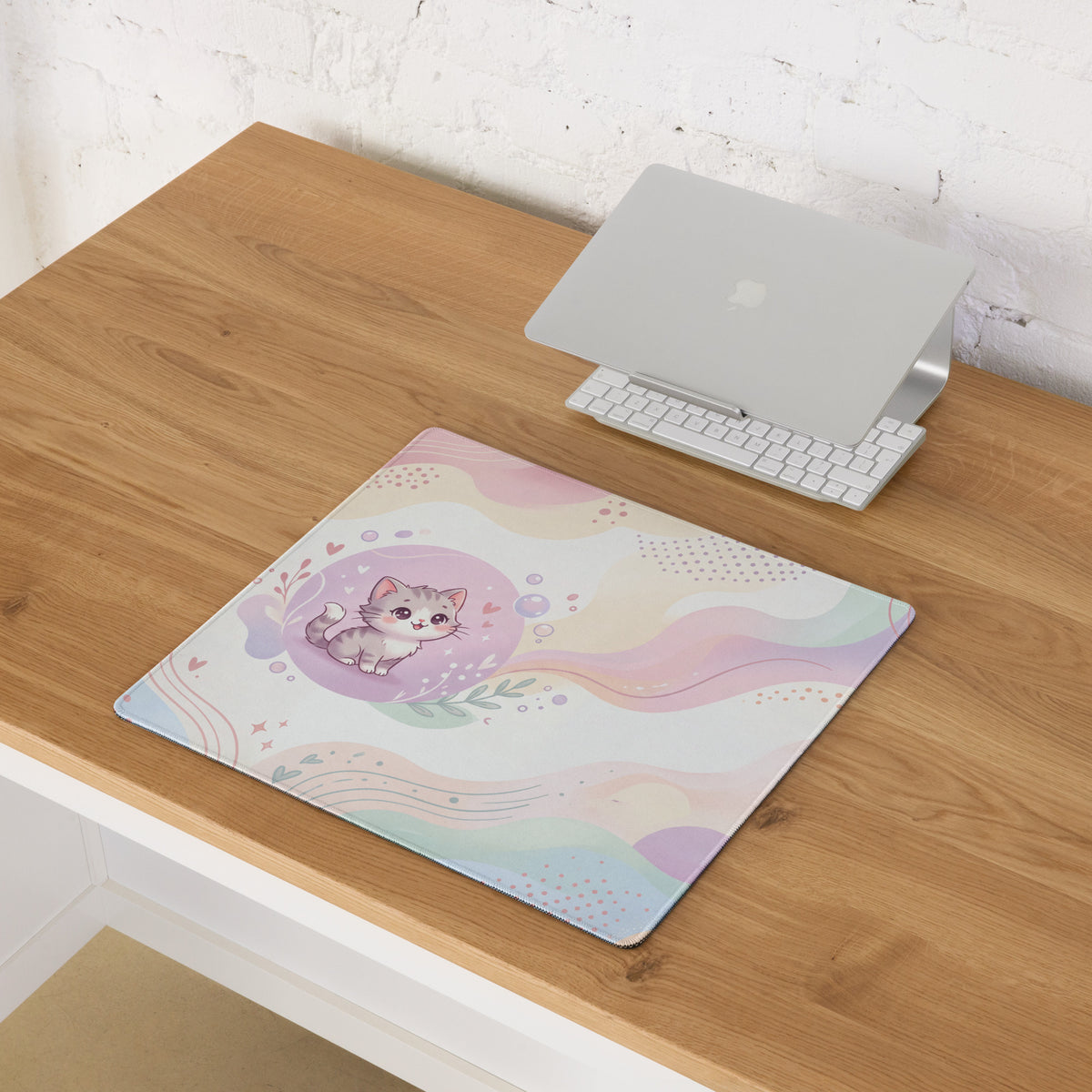 Pastel Kitty Dream Gaming Mouse Pad
