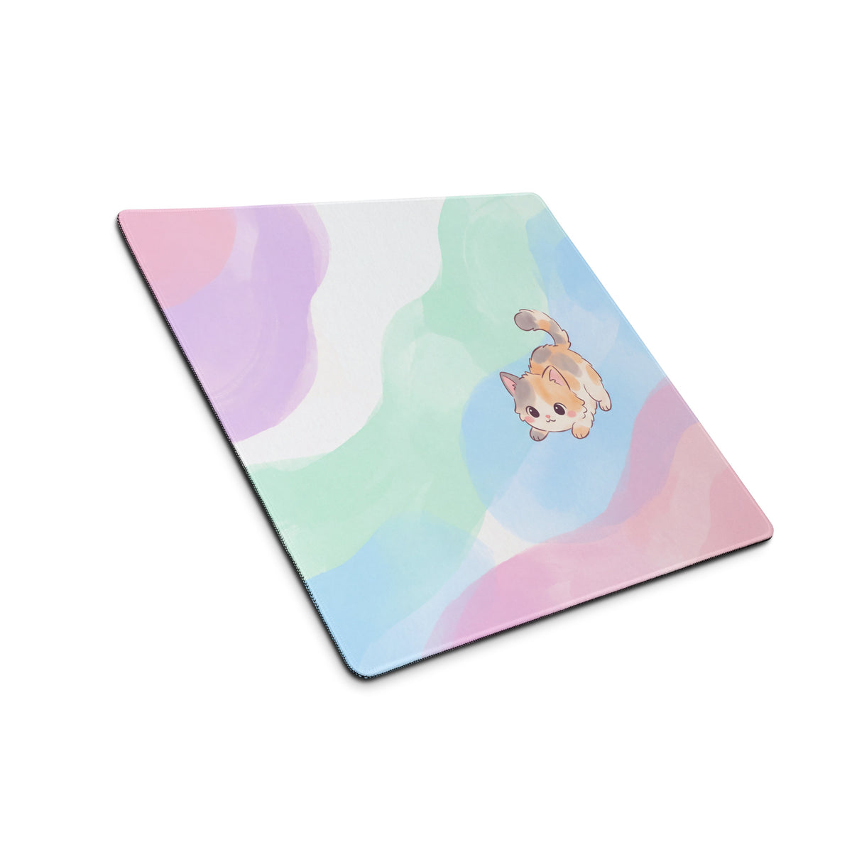 Pastel Rainbow Kitty Mouse Pad
