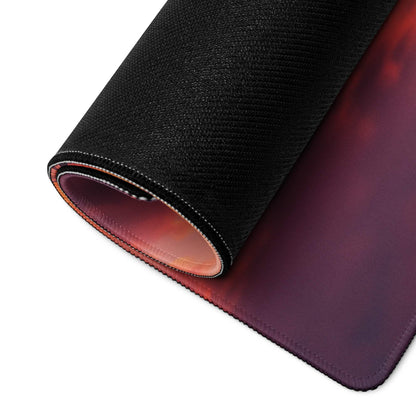 Black textured Epic Rocket Launch Sunset gradient gaming mouse pad